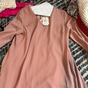 Light pink/ blush long sleeve dress.